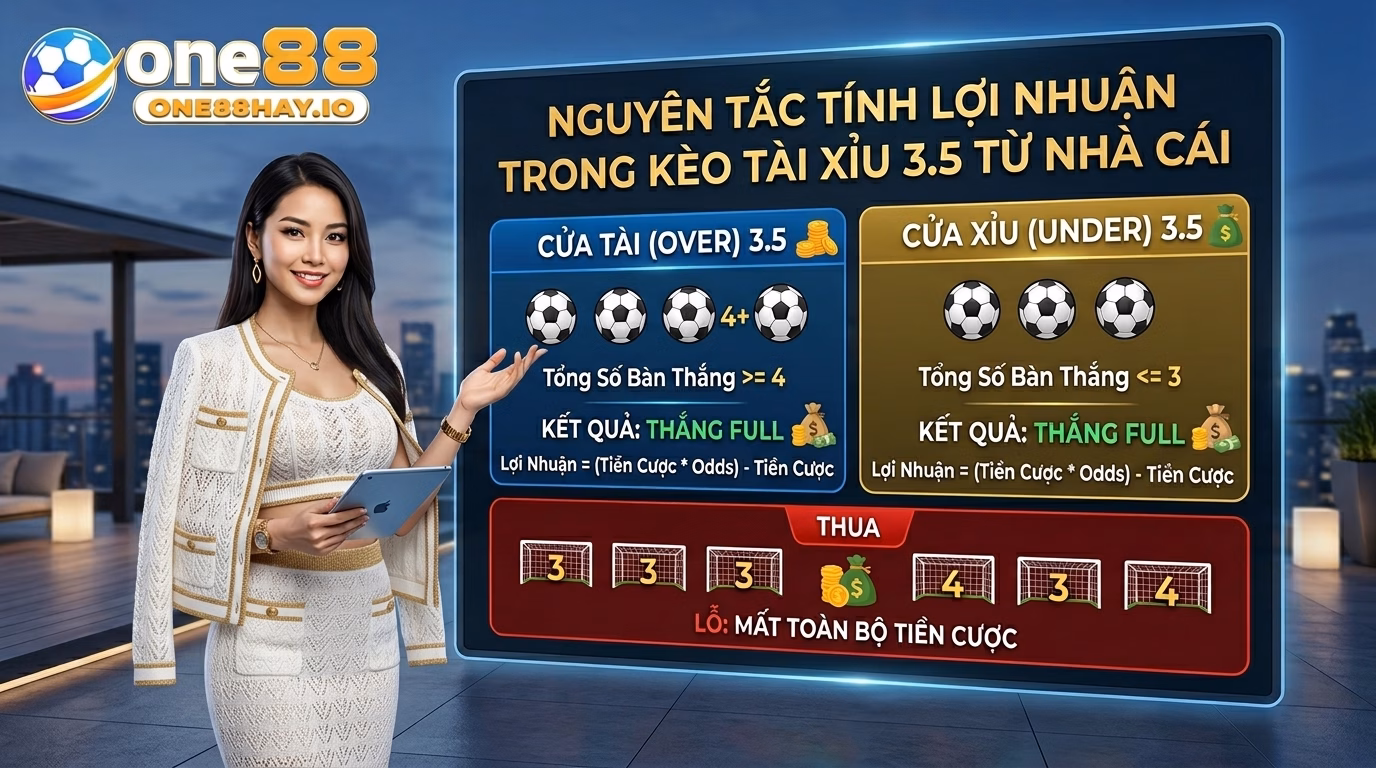 Nguyên tắc tính lợi nhuận của kèo tài xỉu 3.5 kèo nhà cái Nguyên tắc tính lợi nhuận của kèo tài xỉu 3.5 kèo nhà cái